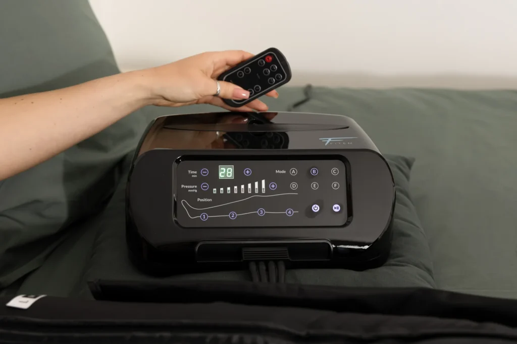 Télécommande et boîtier, Bottes de pressothérapie Fitem First 4